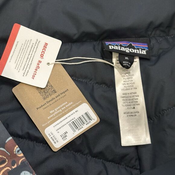 Patagonia Insulated Powder Town Ski Snow Pants Women's Size XL Across Oceans NWT - Picture 5 of 11